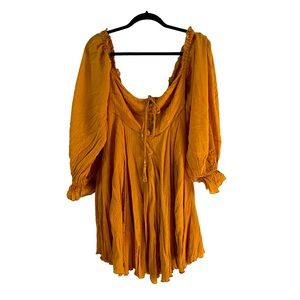Free People NWT Linen Dress Size M
